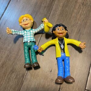 5 for $25 Vintage‎ PUZZLE PLACE Af Am Boy SKYE NAKAIYE Bendy figures 2